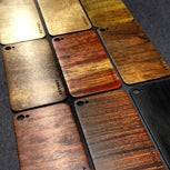 Full assortment of the wood species used in the 2013 Lineup of BackBoard iPhone Skins