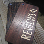 East Indian Rosewood BackBoard iPhone replacement back with Maple inlay made for Reviews4i