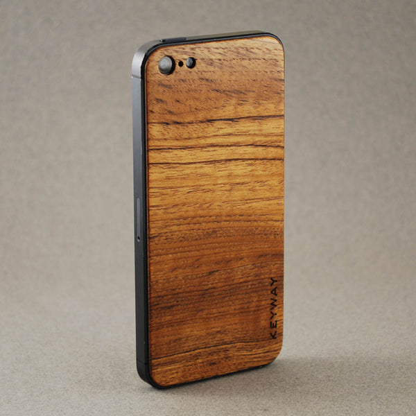 wood iPhone Adhesive Back, Teak