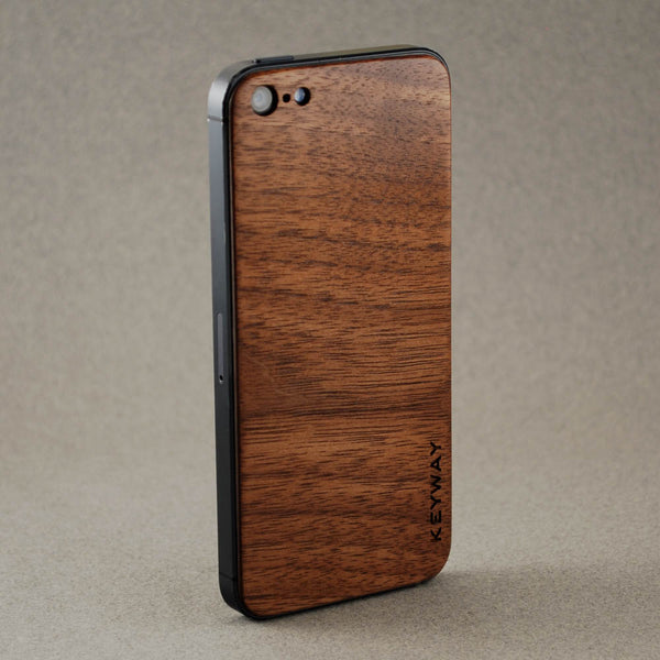 wood iPhone Adhesive Back, Walnut