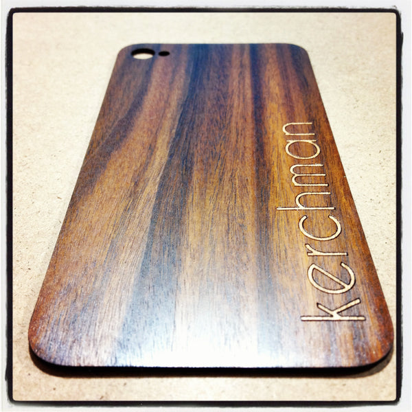 Custom Review wood iPhone Back