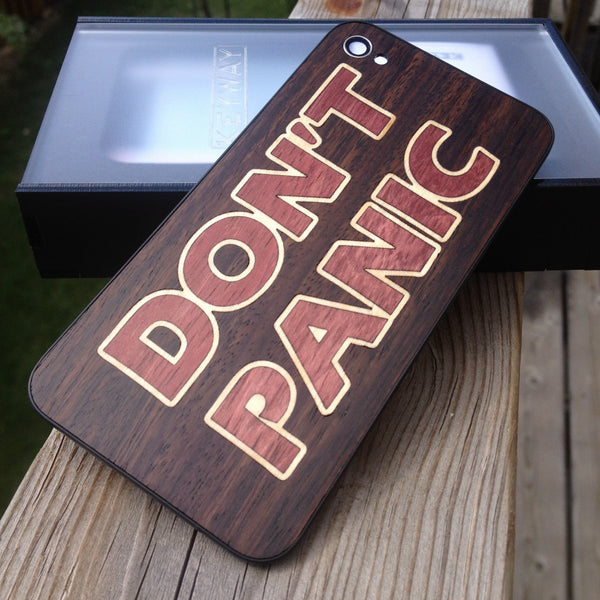 Custom "Don't Panic" iPhone 4 BackBoard