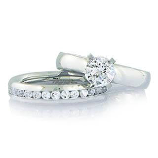 Eternity and Evermore Matching Wedding Set