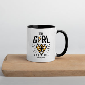 Girl Can Ball - Mug avec intérieur couleur