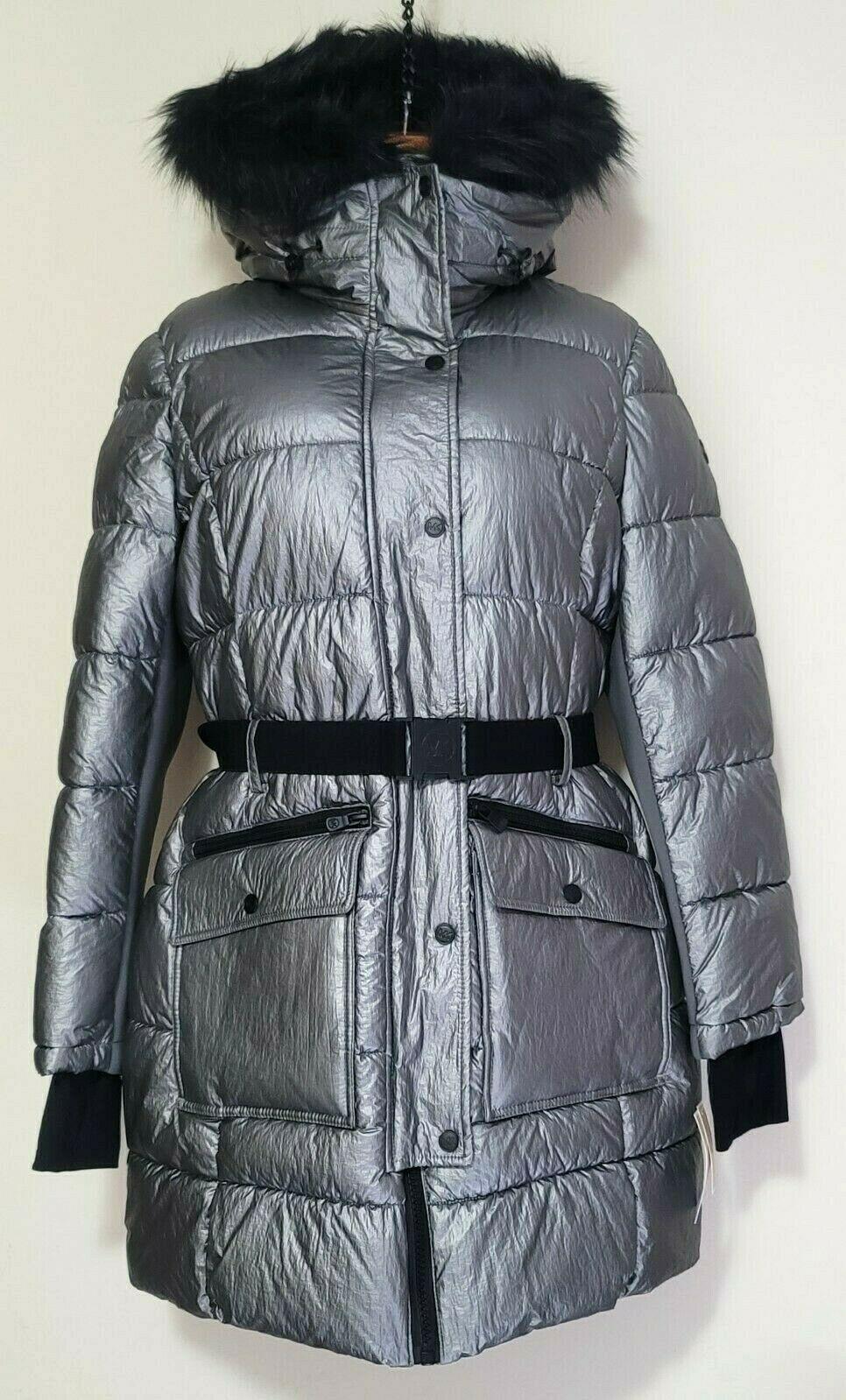 michael kors gunmetal puffer coat