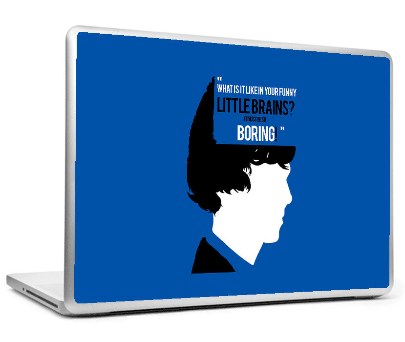 Sherlock Holmes Funny Little Brains Laptop Skin| Buy High-Quality Posters  and Framed Posters Online - All in One Place – PosterGully