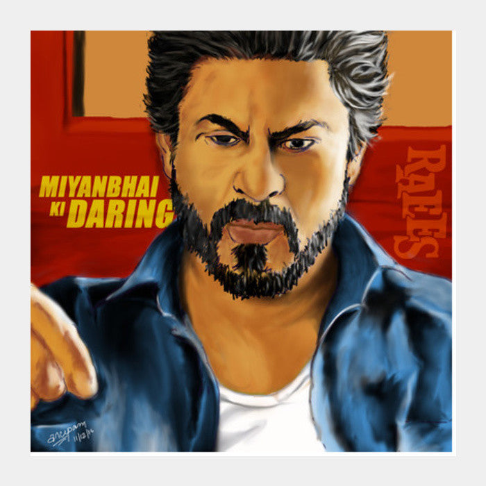 Raees Artwork Square Art Prints Artist Anupam Prasoon Images, Photos, Reviews