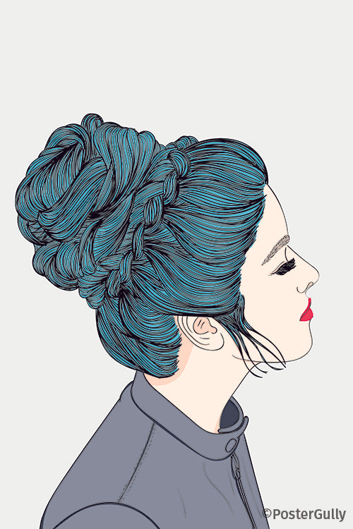 high life girl vector clipart