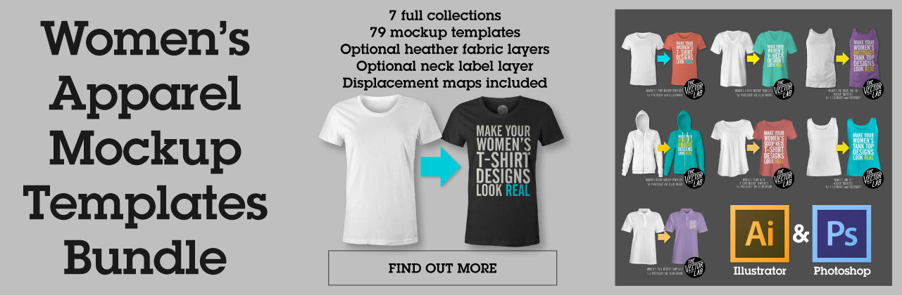 Women's Apparel Mockup Templates Bundle