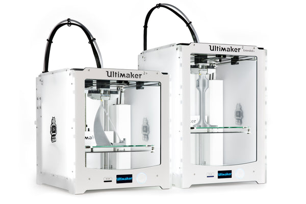 Picture of Ultimaker 2+ and extended 3D printer at Voxel Factory
