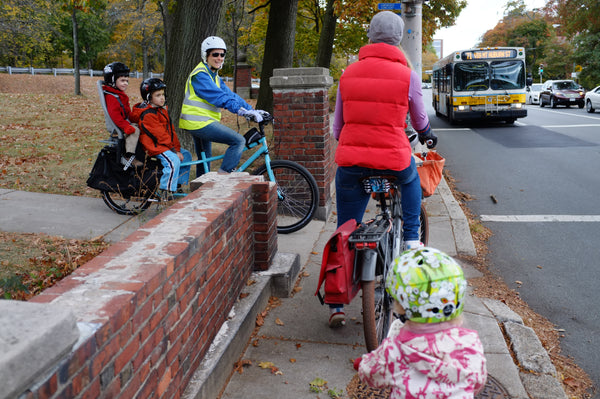 Biking to School - Meeting other parents