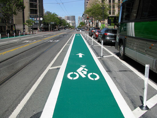 Bicycle Lane - Green Bike Lane