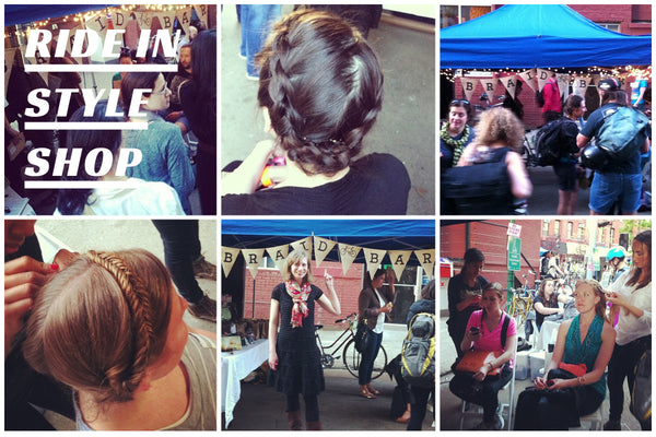 Bike Friendly Hairstyles 101 at the Ride In Style Pop Up Shop
