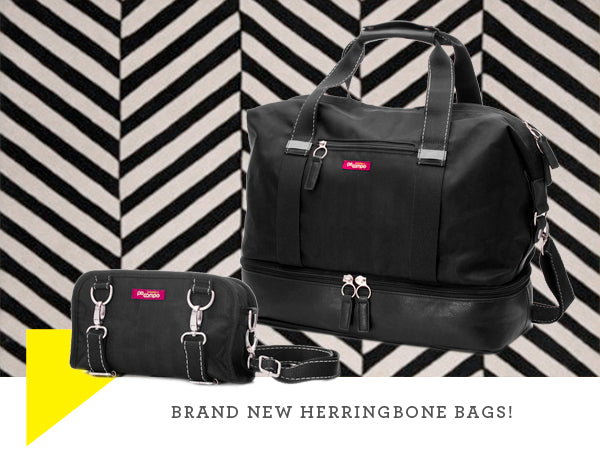 Black Herringbone bags