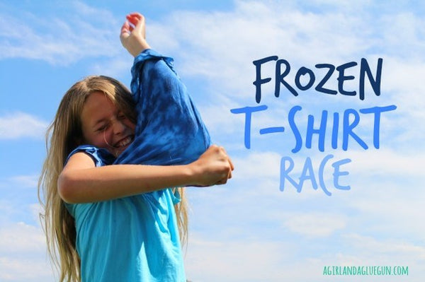 Outdoor Lawn Games - Frozen T-shirt Race