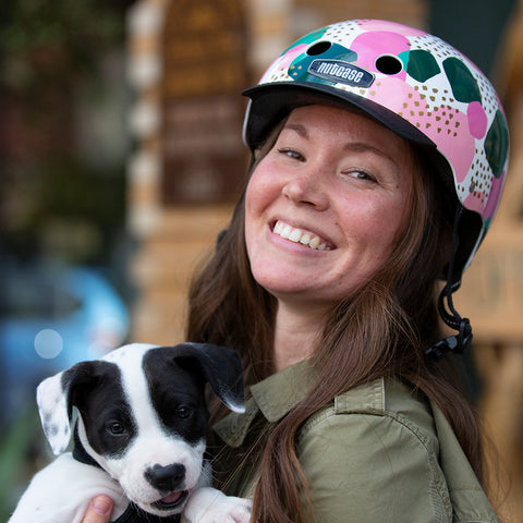 Po Campo x Nutcase Helmets Collab in Pebbles