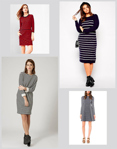 Cute Winter Dresses - Bold Stripes