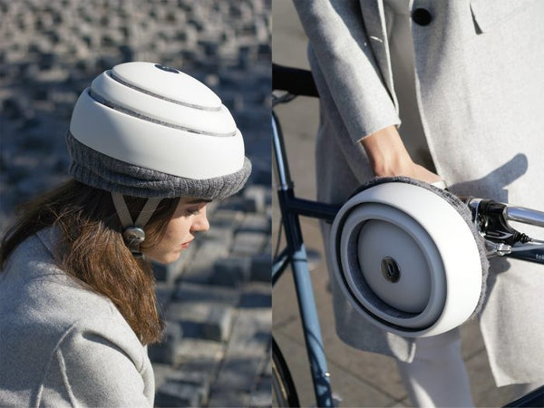 Bike Commuting: foldable helmet