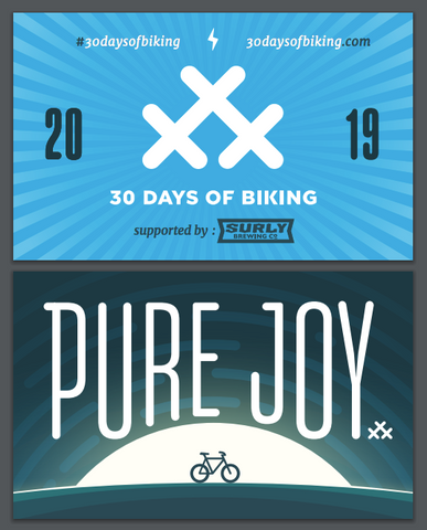 30 Days of Biking Spoke Card