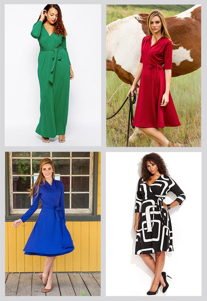 Cute Winter Dresses - Wrap Dresses