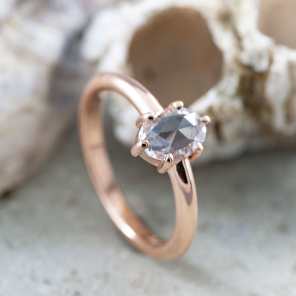Rose Cut ethical diamond engagement ring