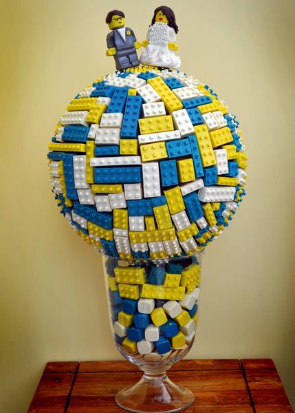 Chocolate Lego Sculpture (yes, it's all chocolate)