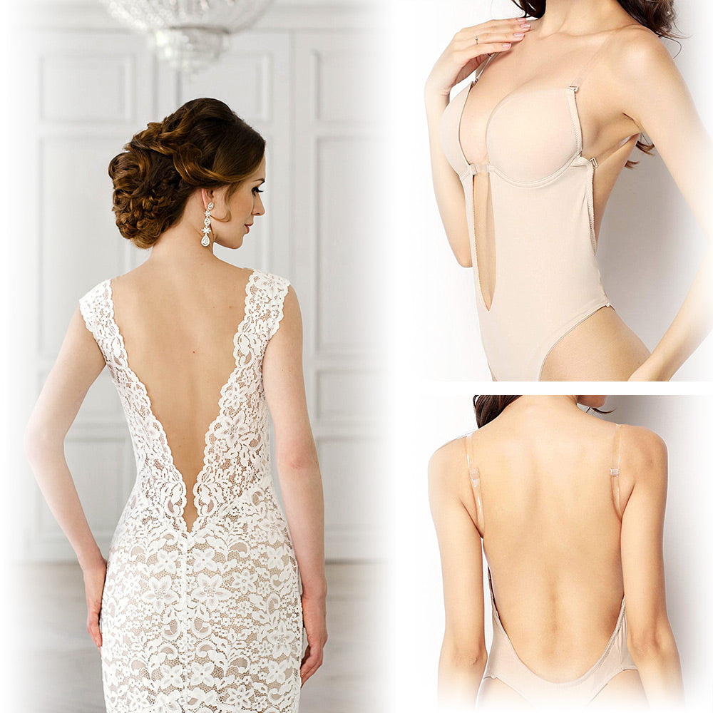 wedding dress underwear low back