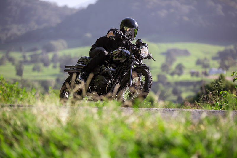 British Customs X Death Collective Triumph Scrambler