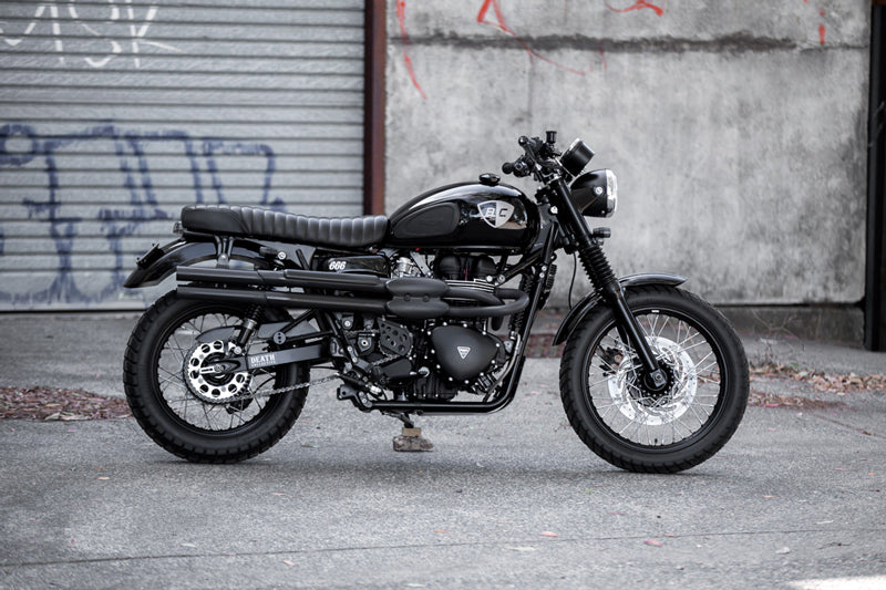 British Customs X Death Collective Triumph Scrambler