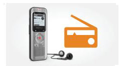 Philips DVT2050 Digital VoiceTracer with FM Radio Recording