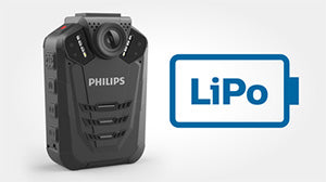 Philips VideoTracer Body Worn Camera DVT3120 - Rechargeable Battery - Speech Products