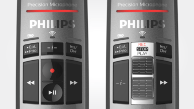 Philips SMP4000 SpeechMike Premium Air Wireless Desktop Dictation - wear free slide switch or push buttons - speech products