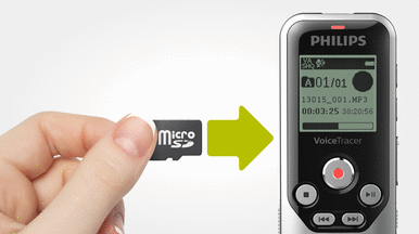 Philips DVT2710 External SD Card Storage Slot