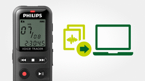 Philips DVT1150 Digital VoiceTracer Recorder for Plug and play with Mac OS and Windows