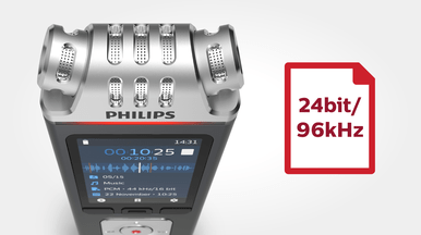 Philips DVT6110 24 bit / 96 khz audio recording quality