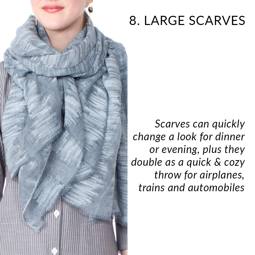 A large scarf for travel