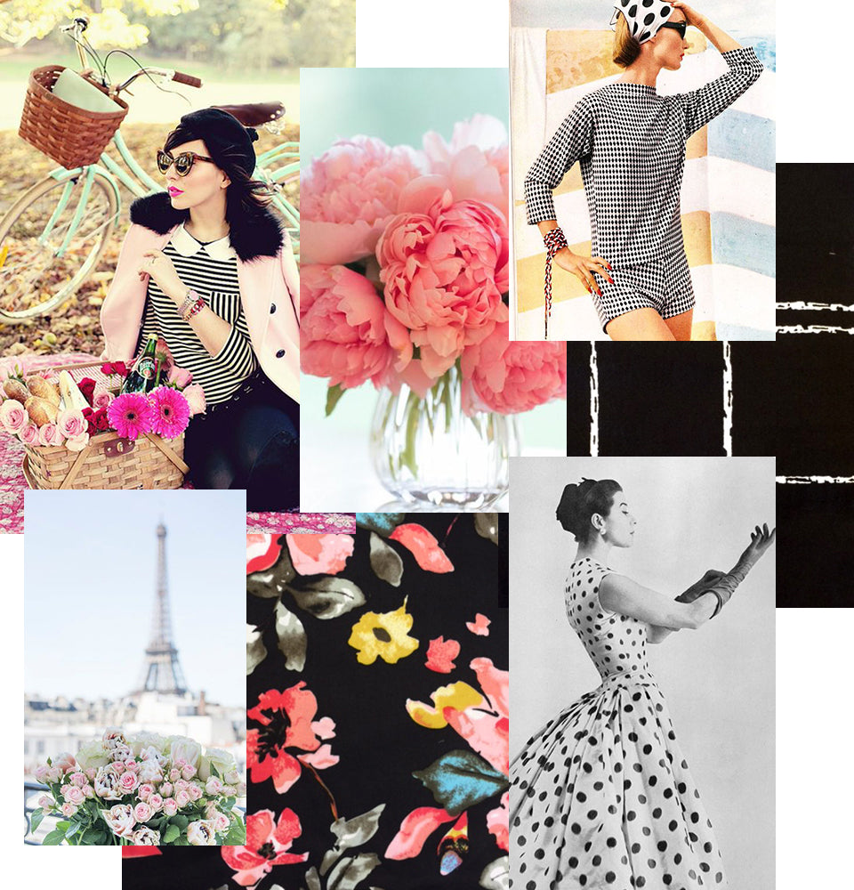 Parisian picnic collage