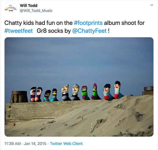 ChattyFeet featured on Musician Will Todd's Album 'Footprints'