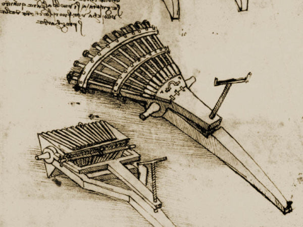 Leonardo Da Vinci's discoveries - 33-barrelled cannon