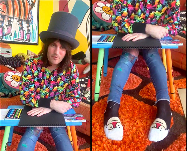 Andy Sock-Hole by ChattyFeet featured on Noel Fielding's Arts Club