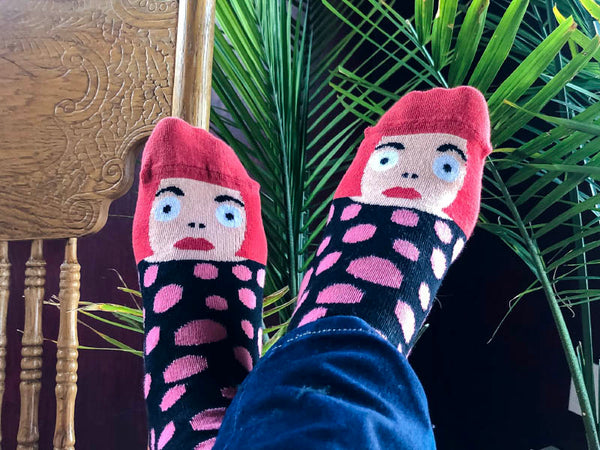 Humorous fashion accessories by ChattyFeet socks