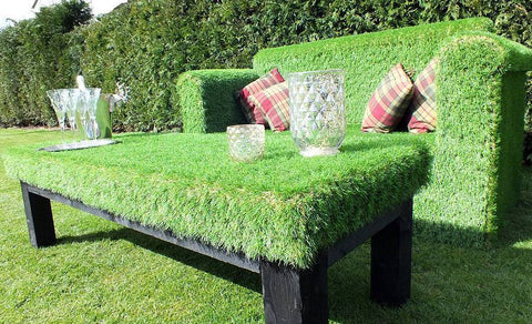 Artificial grass garden furniture