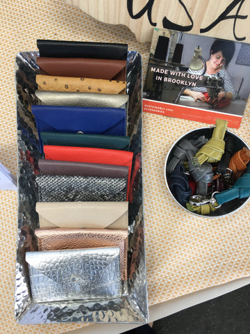 leather card cases at indie market
