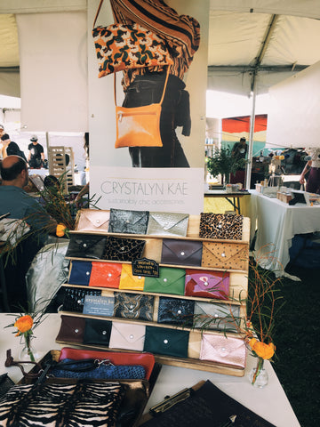 LA renegade purse booth leather card cases