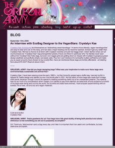 Eco-Interview on Girlie Girl Army