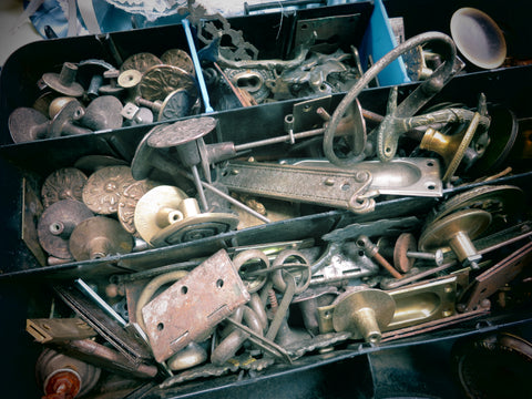 brass hardware from San Miniato antique market