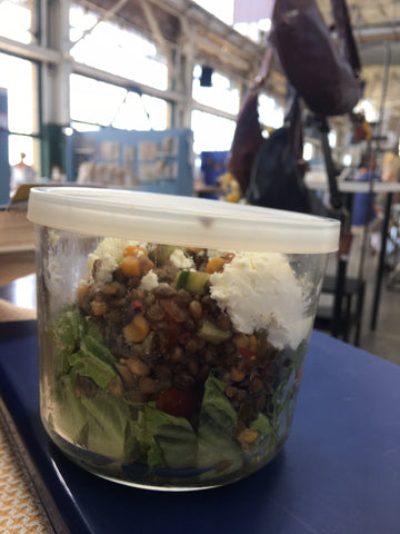 lentil salad will sustain you through a long day at a craft show