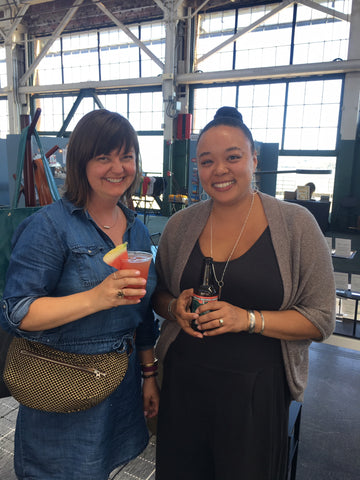 crystalyn kae and Adia of Rain City Forge at Indie Market Bay Area wholesale show