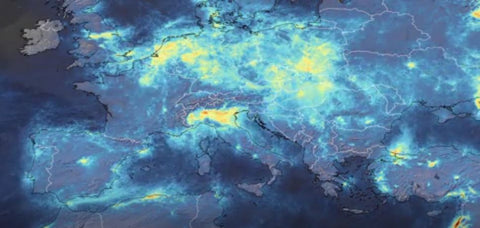 air pollution decreases because of coronavirus