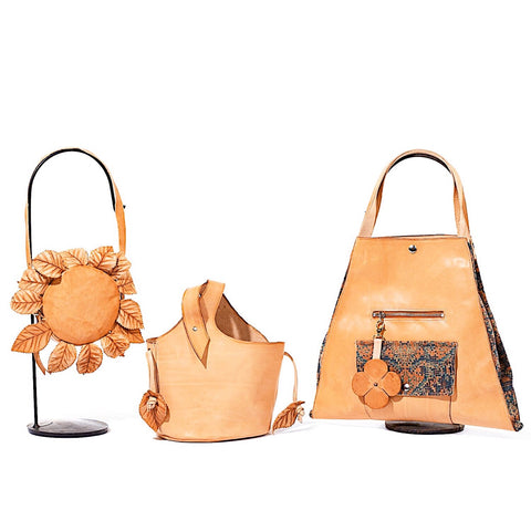 vegetable tanned leather bags by crystalyn kae